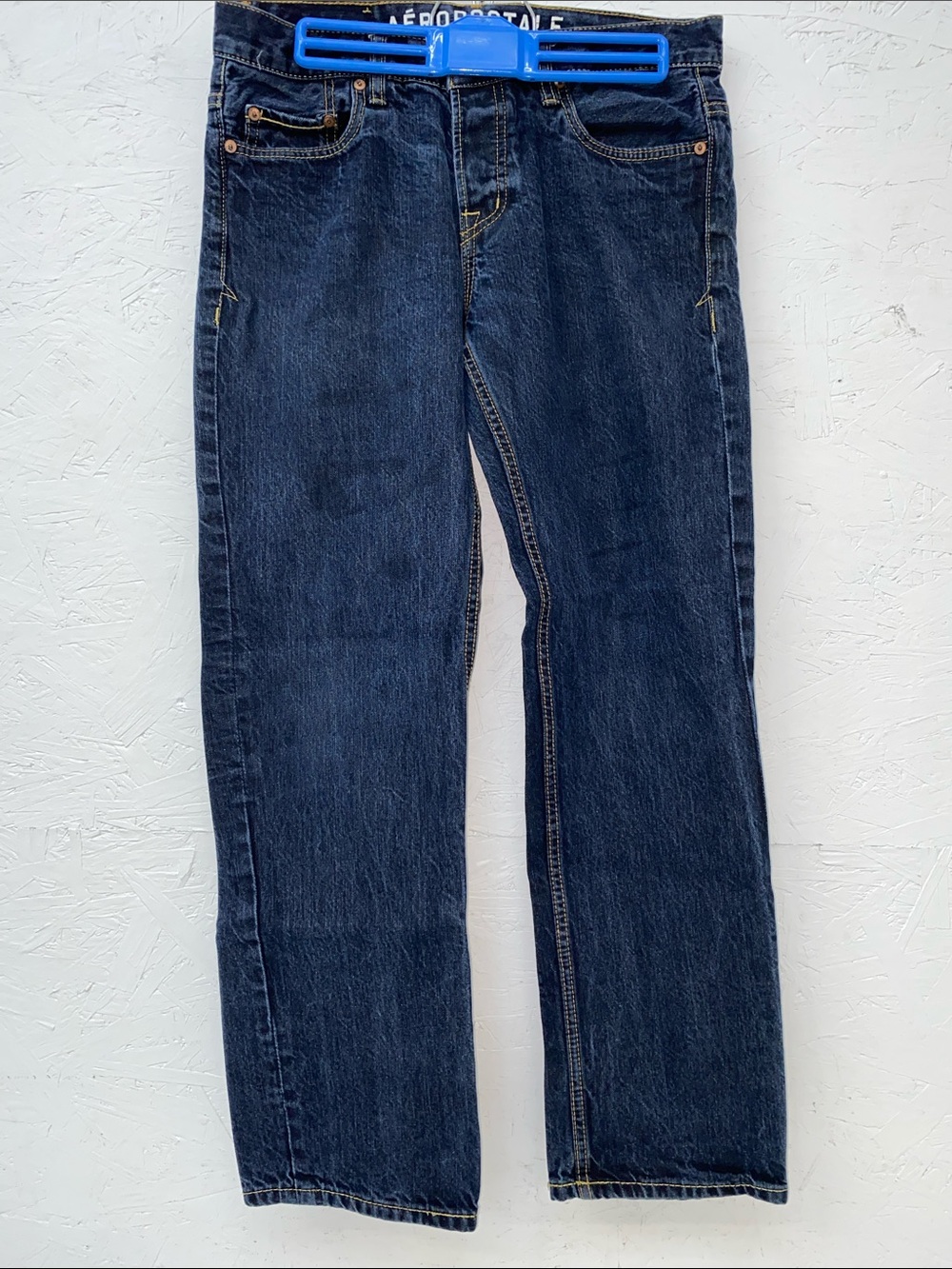 Aeropostale Men's Navy Straight Leg Jeans